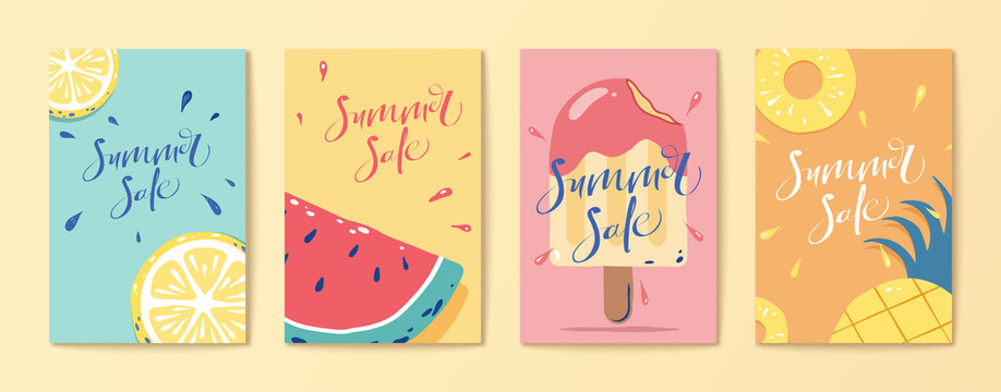 Fruit And Popsicle Flyer Set