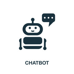 Chatbot icon. Simple element from social media collection. Creative Chatbot icon for web design, templates, infographics and more