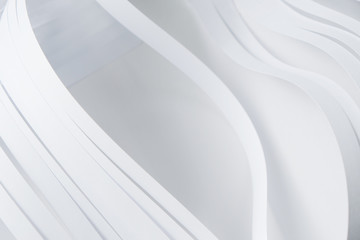 Abstract background of white paper on white background.