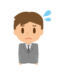 ビジネスマン　困る