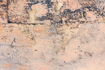 Textured background old wall with several layers of paint