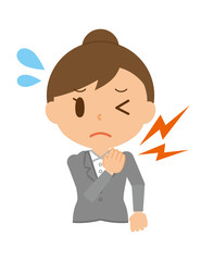 キャリアウーマン　肩こり