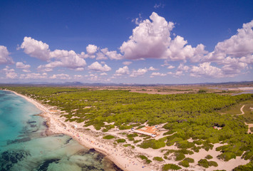 playa Es Trenc, Área Natural de Especial Interés, municipio de Campos, Mallorca, balearic islands, Spain