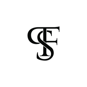 psf letter original monogram logo design