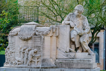 monumento a los zapateros, obra de Tomàs Vila, Llucmajor, Mallorca, balearic islands, Spain