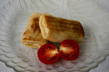apple pie on a plate