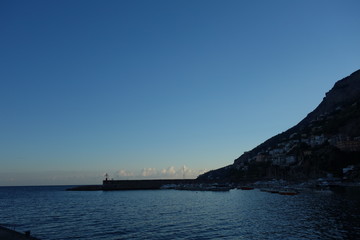 Amalfi town on coast in Campania, Italy