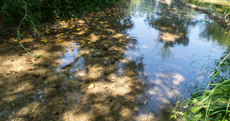 Corso d'acqua lungo la via delle cascate perdute a Sarnano