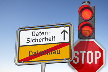 Wegweiser, Datensicherheit, Stop der Datenklau