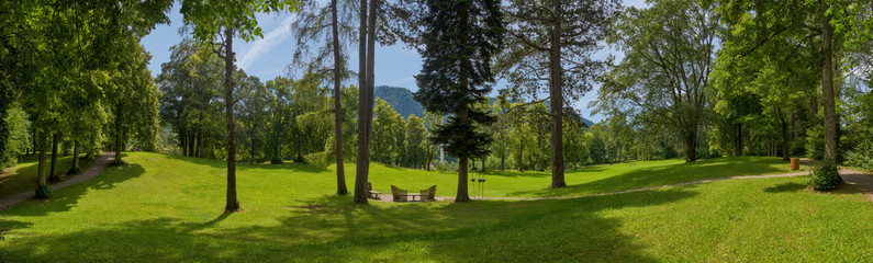 Der sog. "Baumgarten", ein öffentlicher Park in Füssen