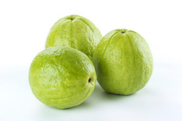 big guava isolated on white background