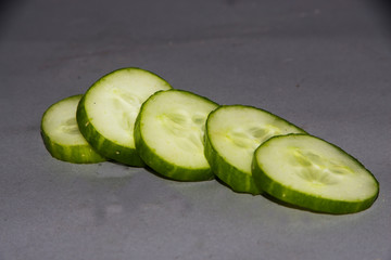 slices of cucumber