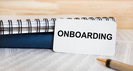 Word writing text Onboarding. Business concept for Action Process of integrating a new employee...