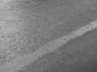 wet asphalt road after rain
