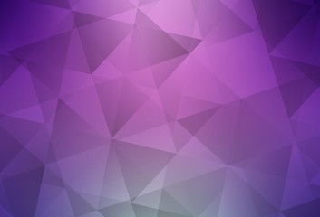 Light Pink vector polygon abstract layout.