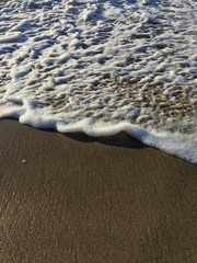 waves on the beach