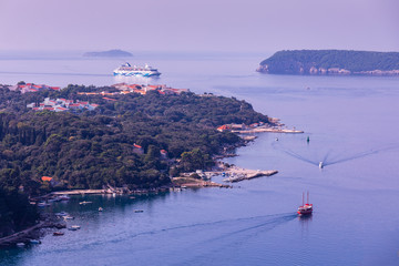 boats in the bay Croatia East Europe
