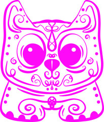 Abstract Cartoon Animal Cat Dog Logo Illustration Cartoon Design