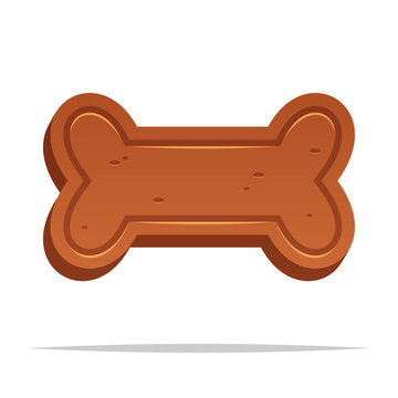 Dog Biscuit Vector Isolated Illustration