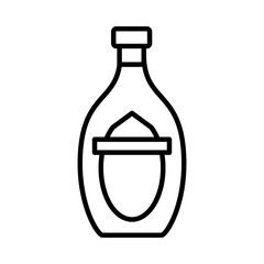 bottle of gin icon, line style