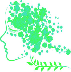 This is a vector design of mother nature