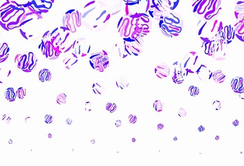 Light Blue, Red vector backdrop with bent lines.