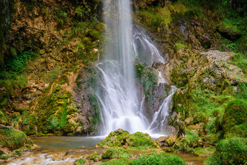 Fototapeta na wymiar Gostilje waterfall on Zlatibor mountain in Serbia