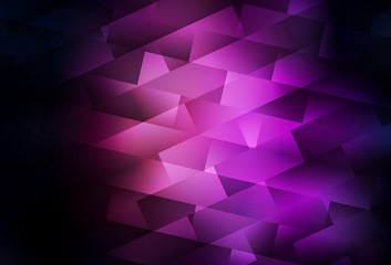 Obraz premium Dark Purple vector background in polygonal style.