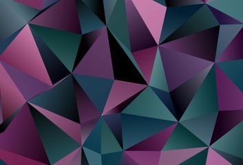 Light Blue, Red vector background with polygonal style.