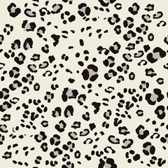 Fototapeta na wymiar Leopard spotted texture vector illustration. Seamless pattern