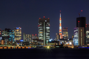Fototapeta na wymiar 夜の東京タワー
