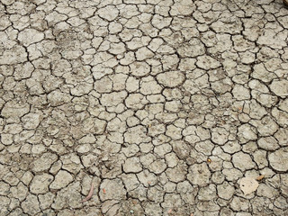 texture of drought ground with crack