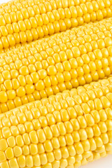 Sweet corn isolated on white background