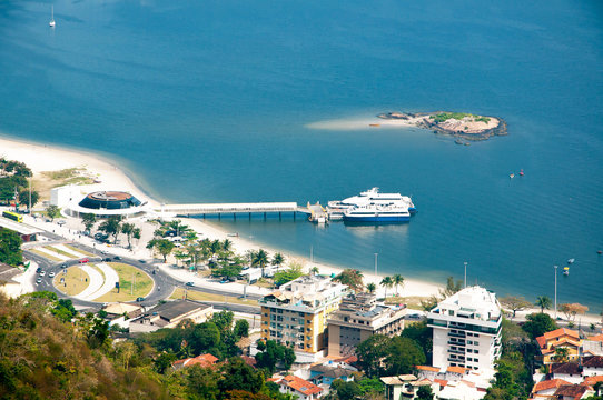 Niteroi/RJ/Brazil - 07 09 2017: Boat Station in Charitas (Esta&ccedil;&atilde;o das Barcas em Charitas).