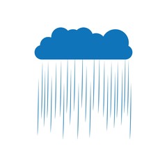 cloud and rain icon vector design