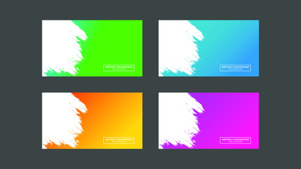 set of banners with abstract background. Abstract watercolor banner background vector. Eps10