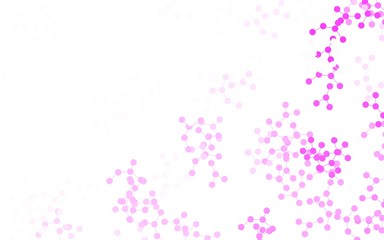 Light Pink vector background with forms of artificial intelligence.