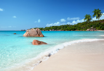 Anse Lazio beach at Praslin island, Seychelles