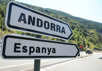Andorre principauté Espagne frontieres europe