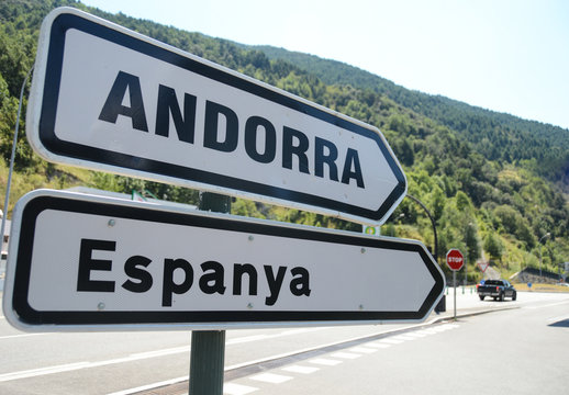 Andorre principaut&eacute; Espagne frontieres europe
