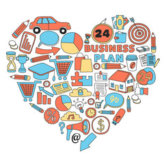 Business and finance online education vector pattern. Start up and innovations