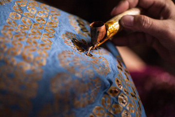 3 June 2010, Yogyakarta, Indonesia: Batik Making Process At Workshop.