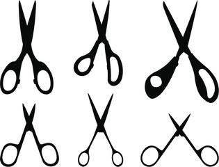 vector set of scissors