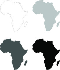 map of Africa continent