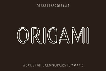 alphabet vintage font, typeface design, brown style background