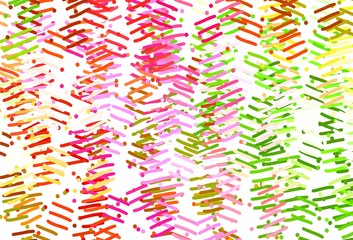 Light Pink, Green vector layout with flat lines.