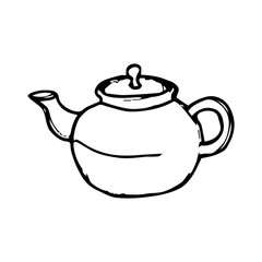 Kettle hand drawn icon