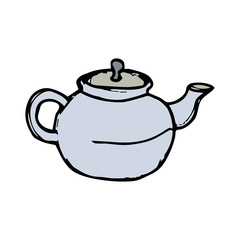 Kettle hand drawn icon