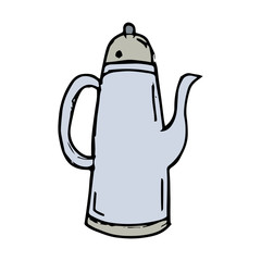 Kettle hand drawn icon