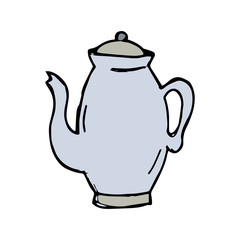 Kettle hand drawn icon